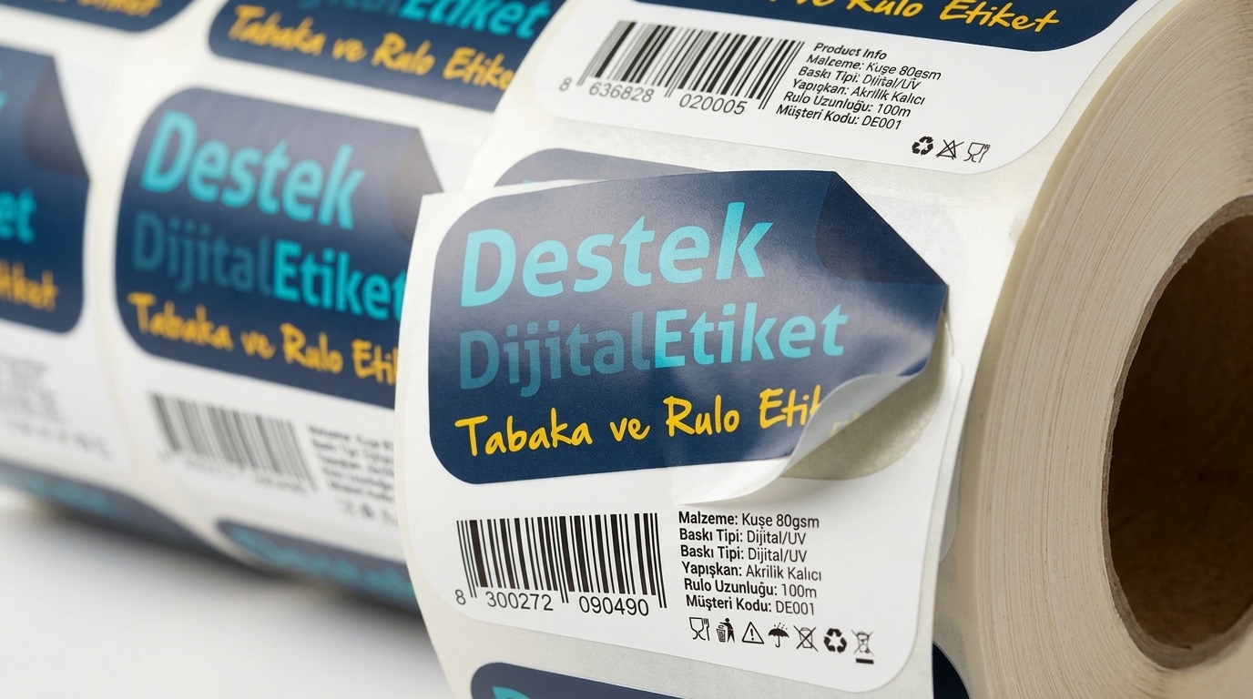 Kuşe etiket kullanım alanları